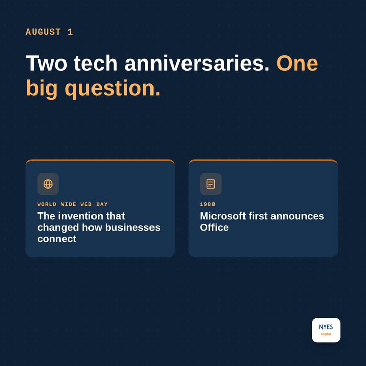 August 1: World Wide Web Day & Microsoft Office's Anniversary August 1st is a bigger…